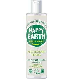 Happy Earth Happy Earth Pure deodorant spray unscented refill (300ml)