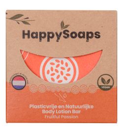 HappySoaps Happysoaps Bodylotion bar fruitful passion (65g)