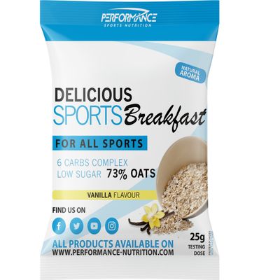 Performance Sports Nutrition Sports Breakfast Sachet Vanilla (25 gr) 25 gr