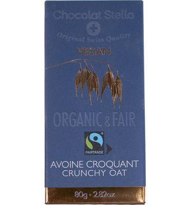 Chocolat Stella Vegan Crunchy oat (80 gram) 80 gram