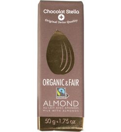 Chocolat Stella Chocolat Stella Organic & Fair milk-almonds (50 gram)