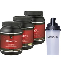 Dieet Pro Dieet Pro (normaal) Trio: 2 Choco + 1 Vanille + Shaker (3 x 500g)