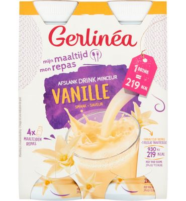 Gerlinéa Afslank Drinkmaaltijd Vanille smaak 4-pack (4x236ml) 4x236ml