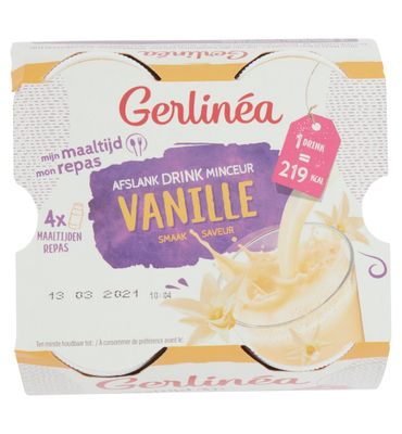 Gerlinéa Afslank Drinkmaaltijd Vanille smaak 4-pack (4x236ml) 4x236ml
