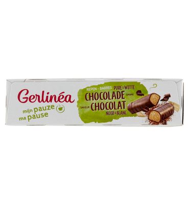 Gerlinéa Snackrepen Pure & Witte Chocolade smaak (372g) 372g