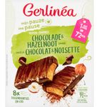 Gerlinéa Snackrepen Chocolade & Hazelnoot smaak (8x20g) 8x20g thumb