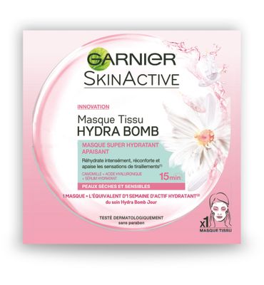 Garnier Skin active tissue mask kamille hydra bomb (32g) 32g