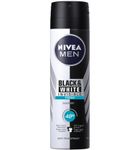 Nivea Men deodorant spray invisible black & white fresh (150ml) 150ml thumb
