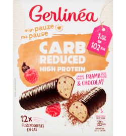 Gerlinéa Gerlinéa Carb Reduced - High Protein Repen Chocolade & Framboos (372g)