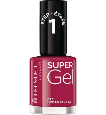 Rimmel London Super Gel nagellak : 025 - Urban Purple (1st) 1st