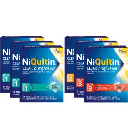 NiQuitin Niquitin Stop met roken pleisters >10 sigaretten per dag (set à 70st)
