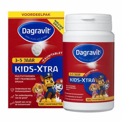 Dagravit Kids-Xtra 3-5 Jaar Kauwtabletten 120stuks