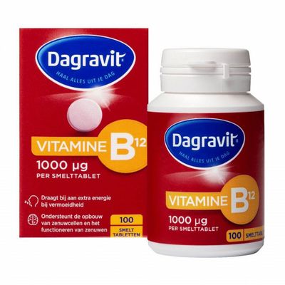 Dagravit Vitamine B12 1000mg Smelt 100stuks