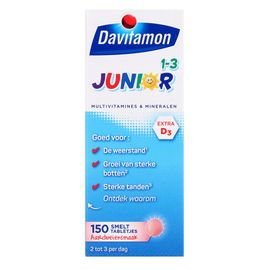 Davitamon Davitamon Junior Multivitamine 1-3 Jaar Smelt Tabletjes