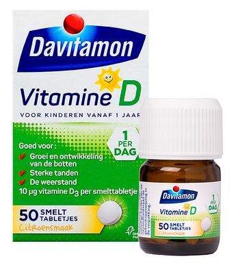 Davitamon Vitamine D Kinderen Smelttablet 50stuks