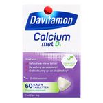 Davitamon calcium  vitamine d3 pepermuntsmaak 60stuks thumb
