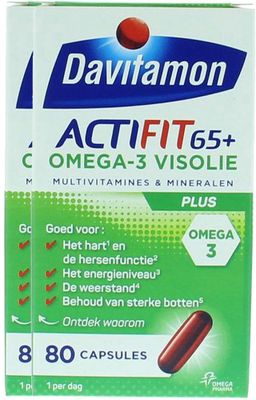 Davitamon Actifit 65 Plus Visolie Capsules 2x80caps