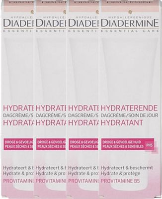 Diadermine Dagcreme Essential Hydra Ph5 Voordeelverpakking 4x50ml