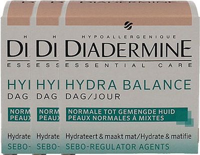 Diadermine Dagcreme Hydra Balance Voordeelverpakking 3x50ml