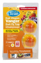 Doctor Clean Doctor Clean Fruitvliegjes Vanger Duo voordeelverpakking Doctor Clean Fruitvliegjes Vanger