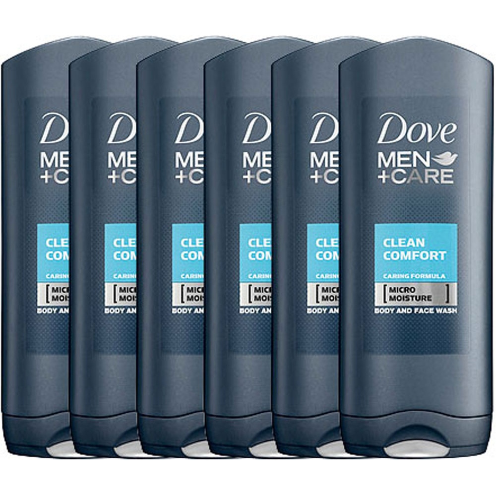 Dove MenCare Douchegel Clean Comfort Voordeelverpakking 6x400ml Dove MenCare Douchegel Clean Comfort Voordeelverpakking 6x400ml