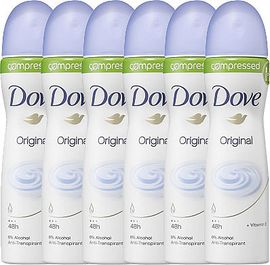 Dove Dove Deodorant Deospray Original Compressed Voordeelverpakking Dove Deodorant Deospray Original Compressed