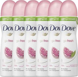Dove Dove Deodorant Deospray Compressed Go Fresh Pomegranate Voordeelverpakking Dove Deodorant Spray Compressed Go Fresh Pomegranate