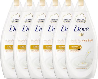 Dove Douchegel Oil And Care Voordeelverpakking 6x500ml