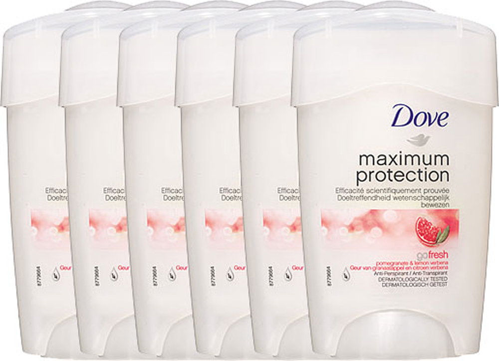 Dove Deodorant Stick Women Maximum Protection Pomegranate Voordeelverpakking 6x45ml