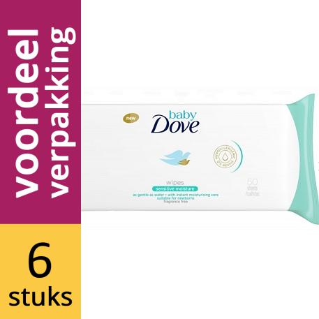 Dove Baby Billendoekjes Babydoekjes Sensitive - 300 Stuks Dove Baby Billendoekjes Babydoekjes Sensitive - 300 Stuks