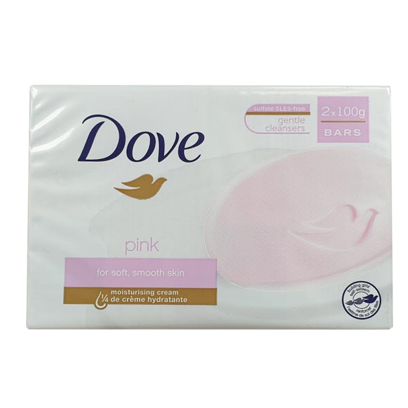 Dove Handzeep Pink 2st 2x100gr