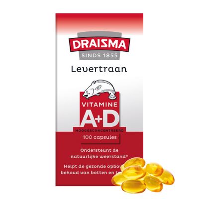 Draisma Vitamine A + D Levertraan Capsules 100caps
