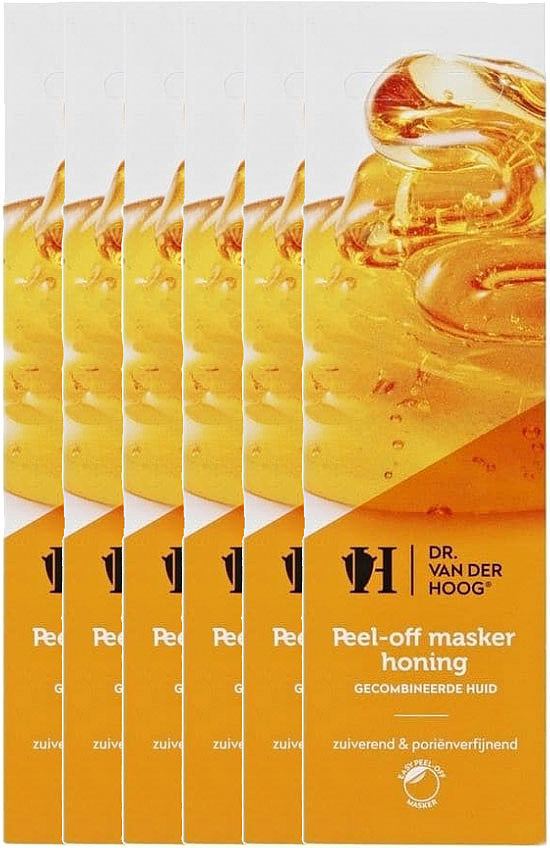 Dr. Van Der Hoog Peel Off Masker Honing Voordeelverpakking 6x10ml Dr. Van Der Hoog Peel Off Masker Honing Voordeelverpakking 6x10ml