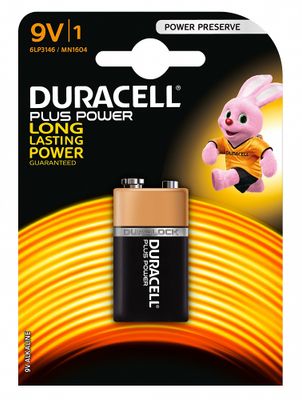Duracell Batterijen Alkaline Plus Power 9v 1 stuks
