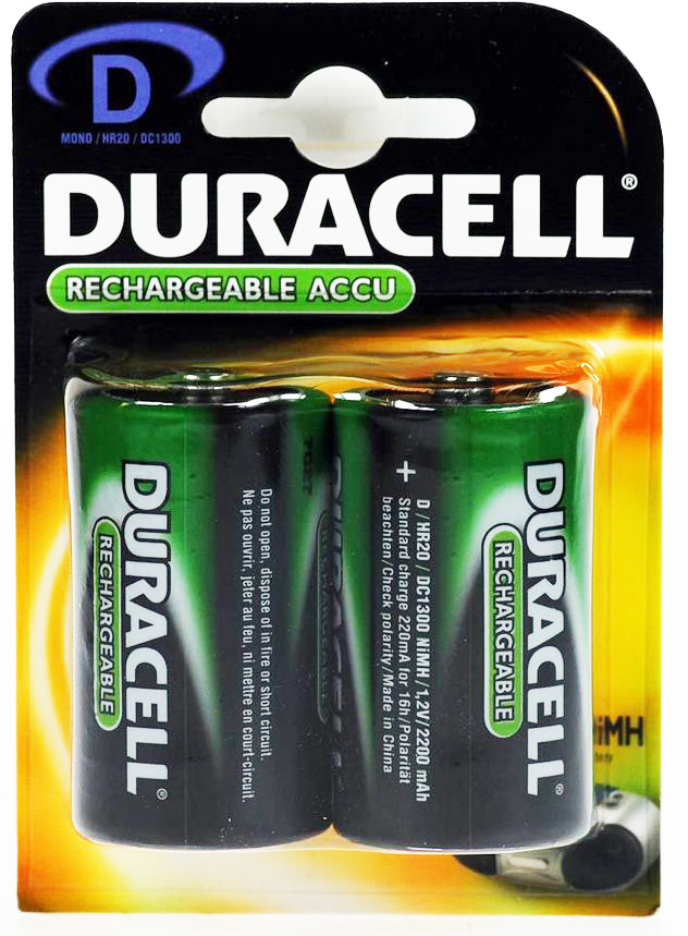 Duracell Oplaadbare Batterijen Type-D
