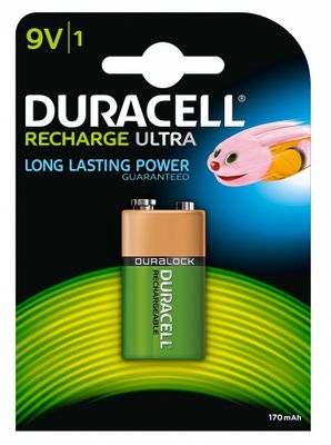 Duracell Oplaadbare Batterijen Rechargeable 9volt Hr9v Per stuk