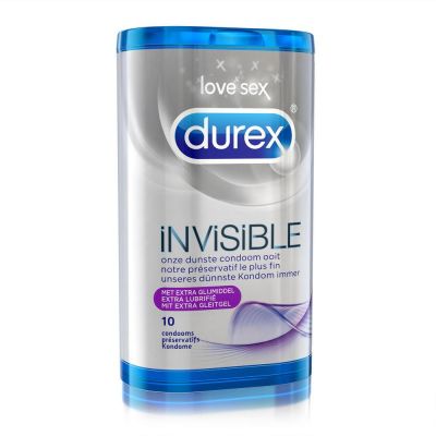 Durex Condooms Invisible Extra Dun Met Extra Glijmiddel 10stuks