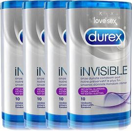 Durex Durex Condooms Invisible Extra Dun Met Extra Glijmiddel Voordeelverpakking Durex Condooms Invisible Extra Dun Met Extra Glijmiddel