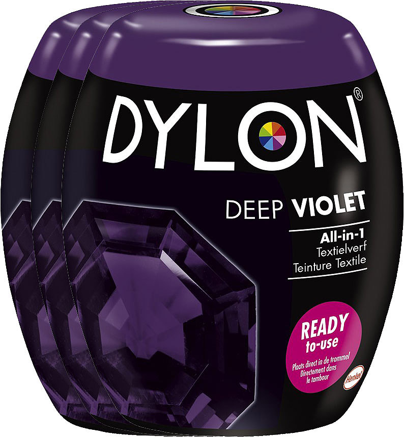 Dylon Textielverf All-in-1 Voor De Wasmachine Deep Violet Voordeelverpakking