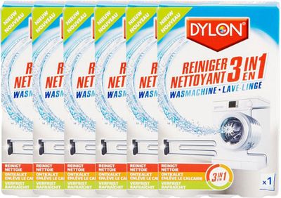 Dylon Wasmachinereiniger 3in1 Voordeelverpakking 6x75 Gra