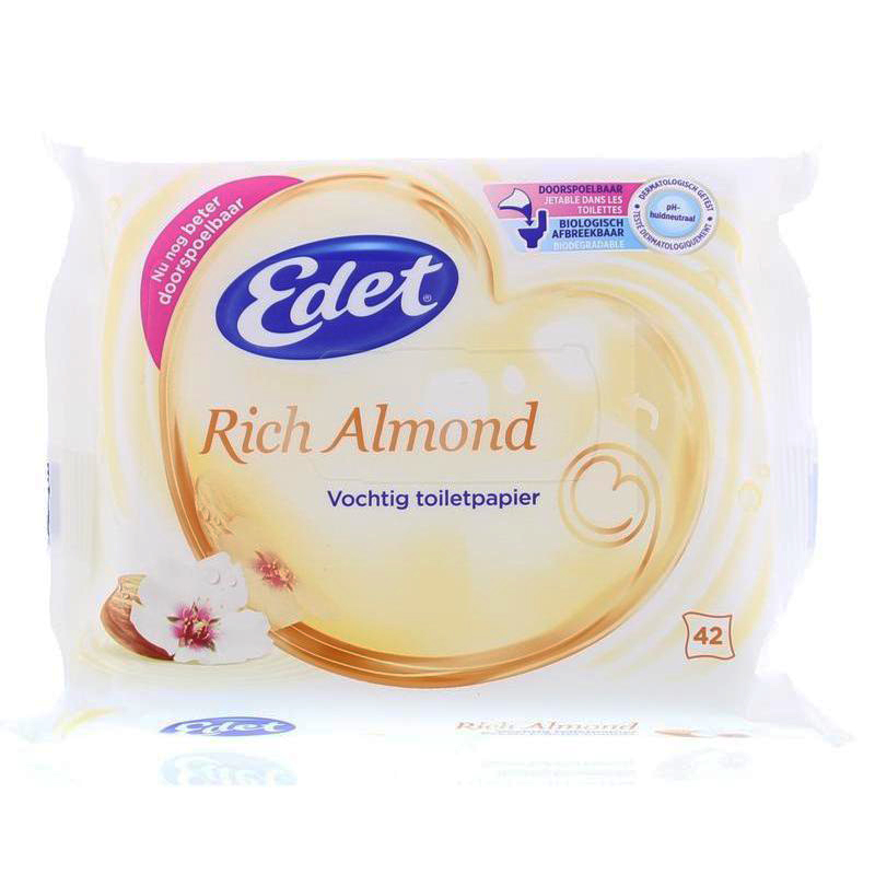 Edet Vochtig Toiletpapier Rich Almond