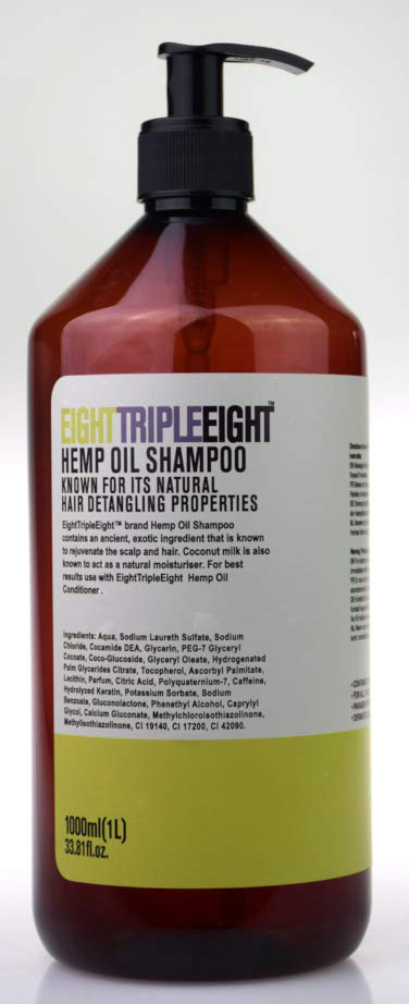 Eight Triple Eight Hemp Oil Shampoo 1ltr