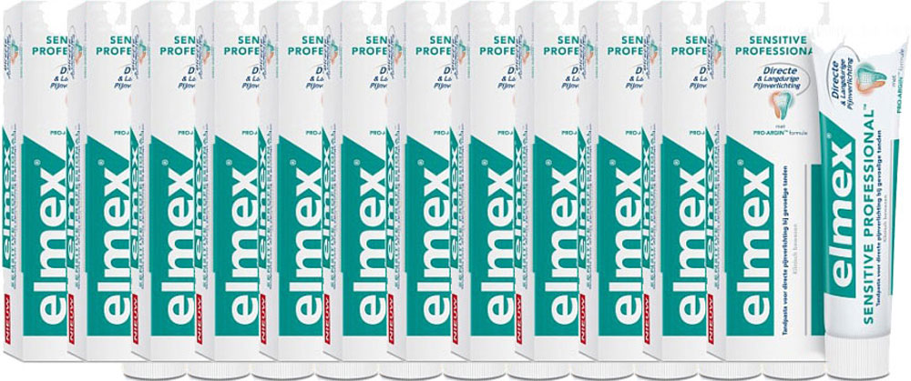 Elmex Tandpasta Sensitive Professional Voordeelverpakking 12x75ml