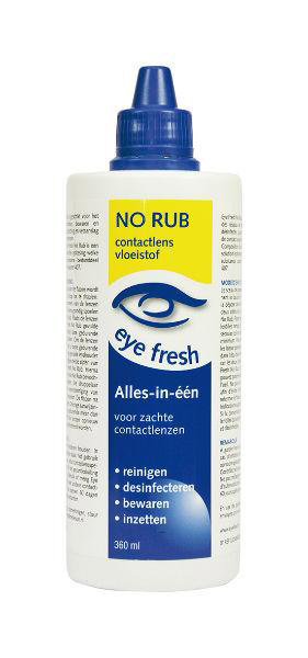 Eyefresh No Rub Alles In 1 Voor Zachte Lenzen Eyefresh No Rub Alles In 1 Voor Zachte Lenzen