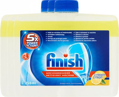 Finish Vloeibare Vaatwasmachine Reiniger Lemon Voordeelverpakking 3x250ml