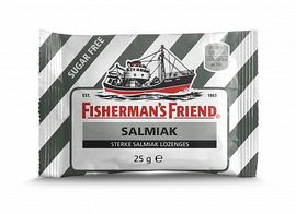 Fishermans Friend Fishermans Friend Salmiak Sterke Salmiak Lozenges Suikervrij Zwart/Wit