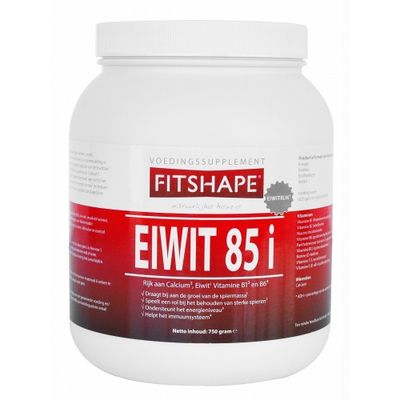 Fitshape Eiwit 85 i Sportvoeding Vanille 750gram
