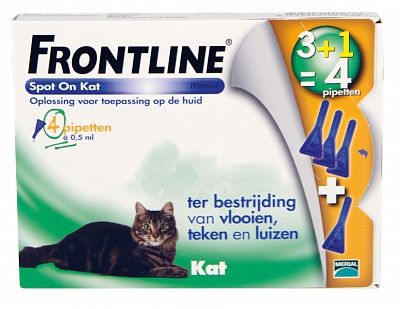 Frontline Spot-on 3+1 Kat 4stuks