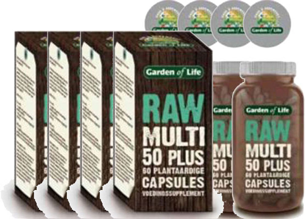 Garden Of Life Raw Multivitamine 50plus Capsules Garden Of Life Raw Multivitamine 50plus Capsules