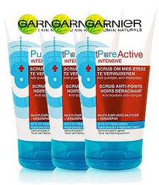 Garnier Garnier Skin Naturals Pure Active Scrub Tegen Puistjes voordeelverpakking Garnier Skin Naturals PureActive Intensieve Scrub Tegen Puistjes